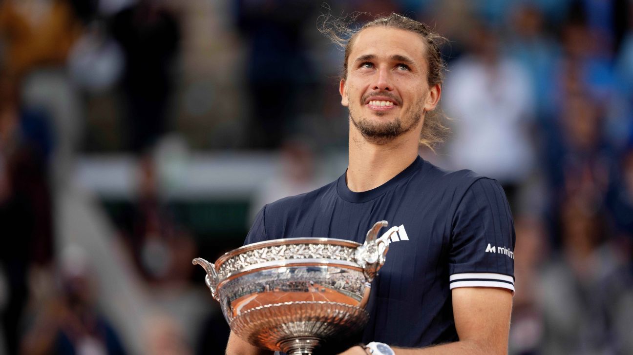 Championnat de France ouvert. alors qu'Alexander Zverev a finalement remporté un titre majeur