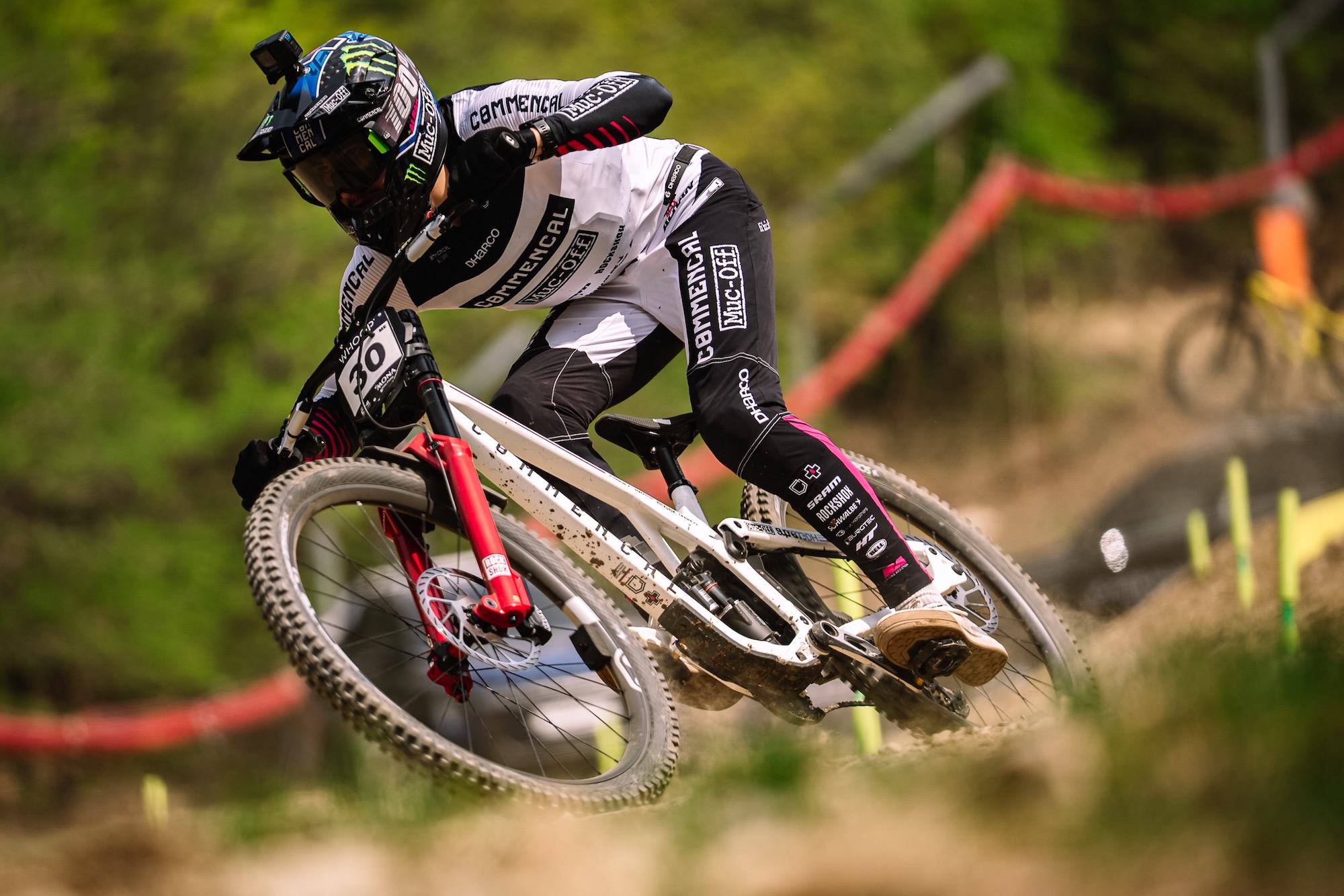 a Commencal team rider on the Supreme DH V5.2