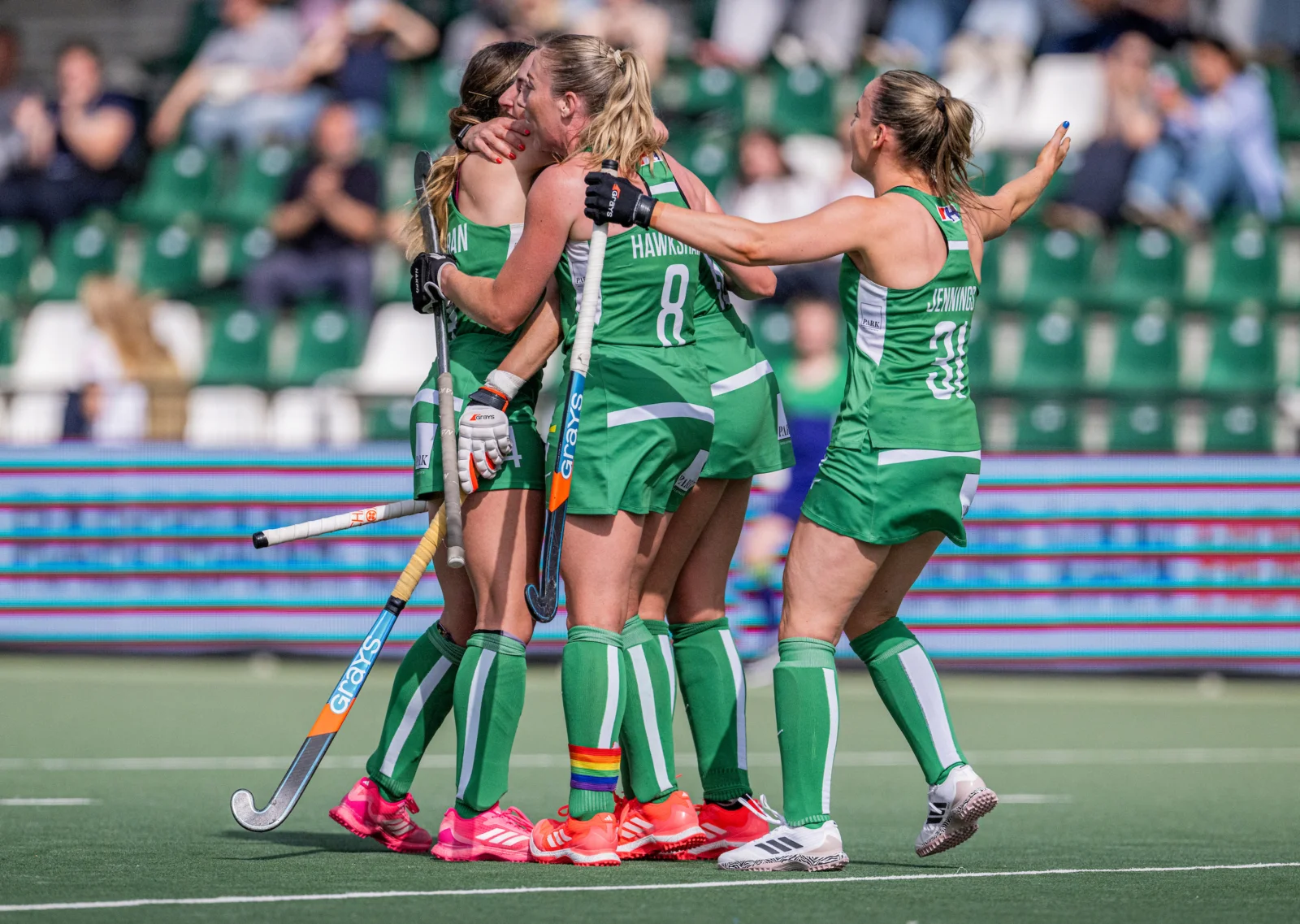 fu1202606178338 scaled 1 - Ireland secure a crucial point against Spain in their penultimate FIH Hockey Pro League match in Rotterdam - Wednesday, June 17 – Rotterdam, The Netherlands: The Ireland Women’s Hockey team came away with a well-earned point in their penultimate outing in Rotterdam in the FIH hockey Pro League. Spain took the lead early on but Ireland responded, Hannah McLoughlin firing into the back of the net from a penalty corner. The chances favoured the green army, but Spanish goalkeeper Clara Lopez kept her side level, with Ayeisha McFerran also making some critical late saves for Ireland to see the sides share the points. Spain came away with the bonus point in the shootout, Perez making the necessary saves to help Spain come out on top.
