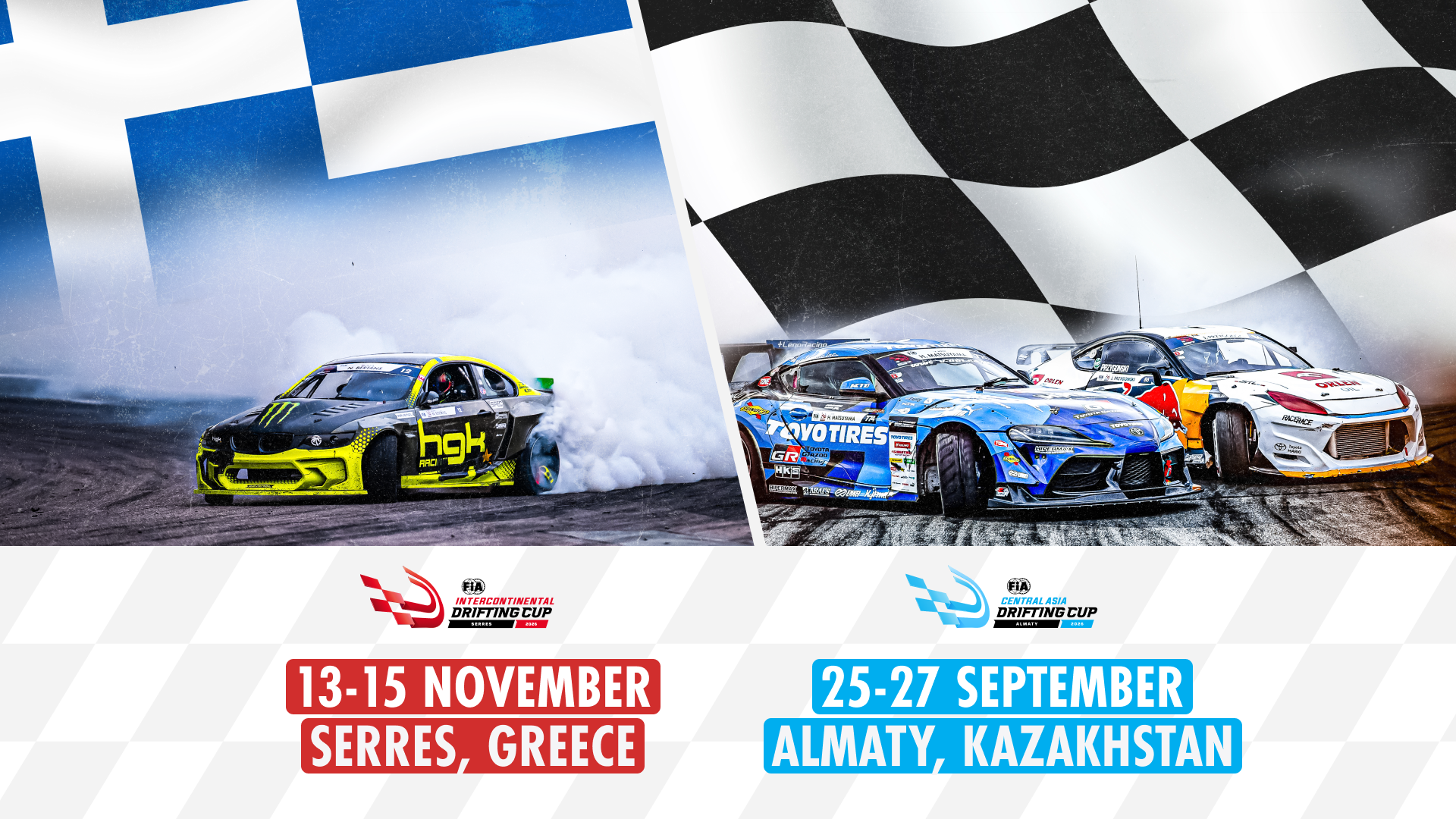 La Grèce accueillera la FIA Intercontinental Drift Cup 2026 alors que la FIA lance sa première compétition régionale de drift