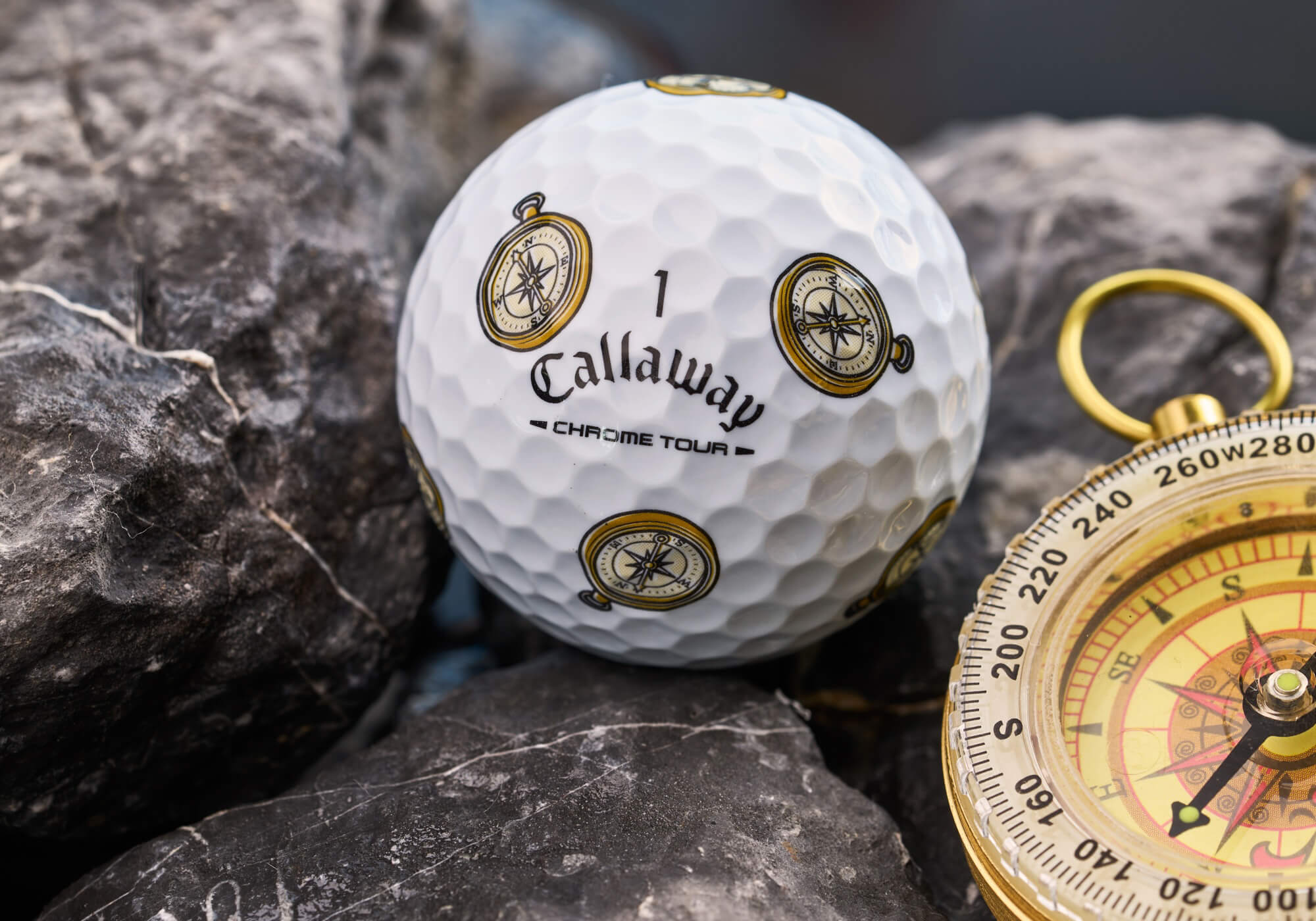 Callaway Chrome Tour June Top Boussole pour balle de golf