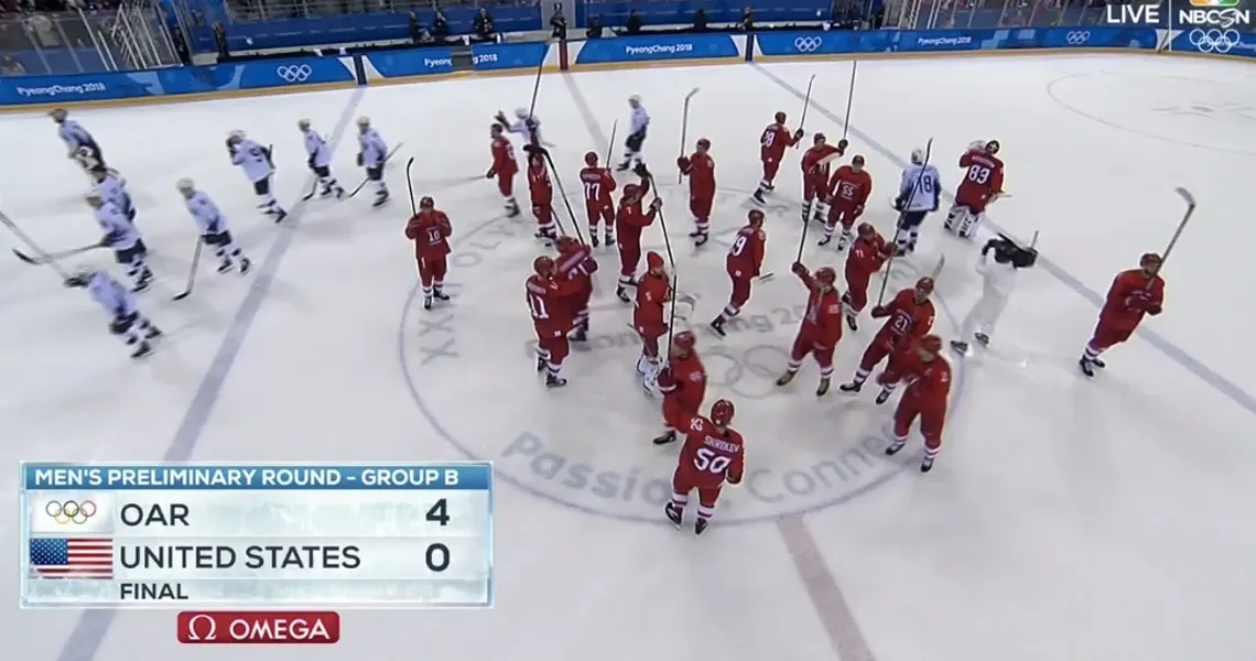 L'équipe de hockey américaine perd contre la Russie. Blâmez la LNH pour cette liste.
