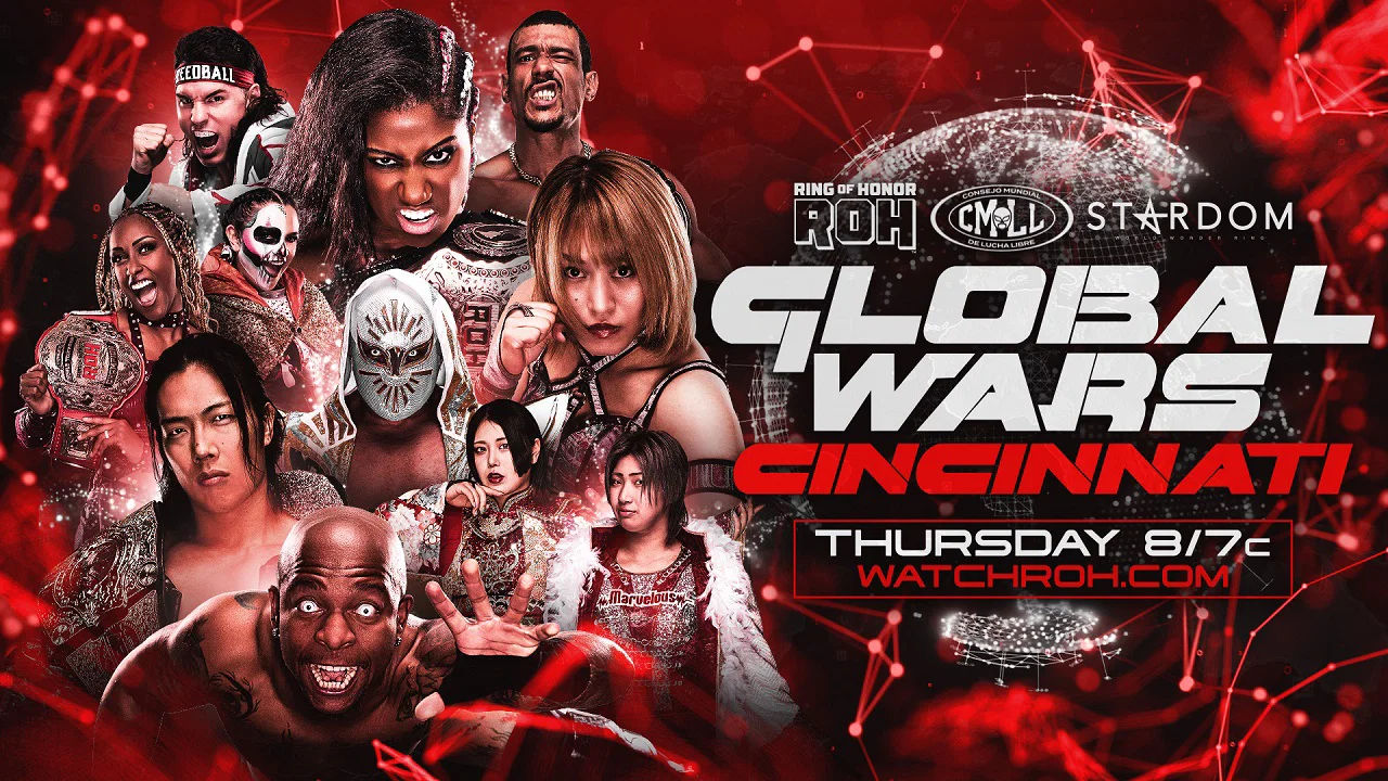 ROH x CMLL x STARDOM Guerres mondiales. Résultats de Cincinnati 18/06/26