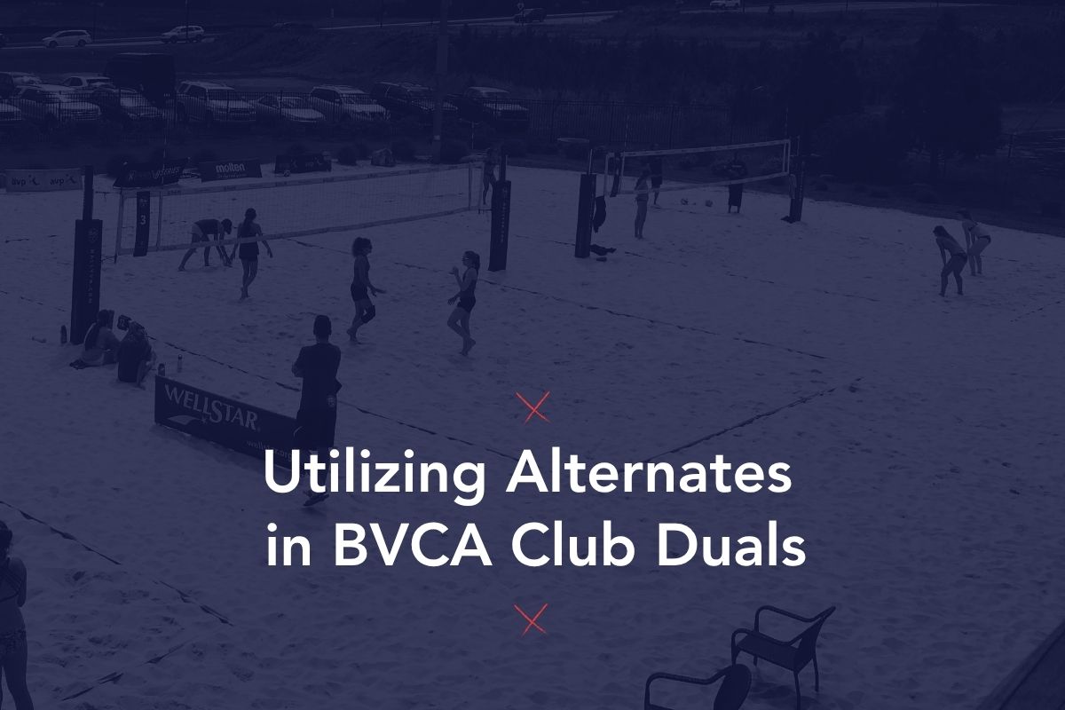 Solutions de plage. Utilisation de remplaçants dans les duels de club BVCA