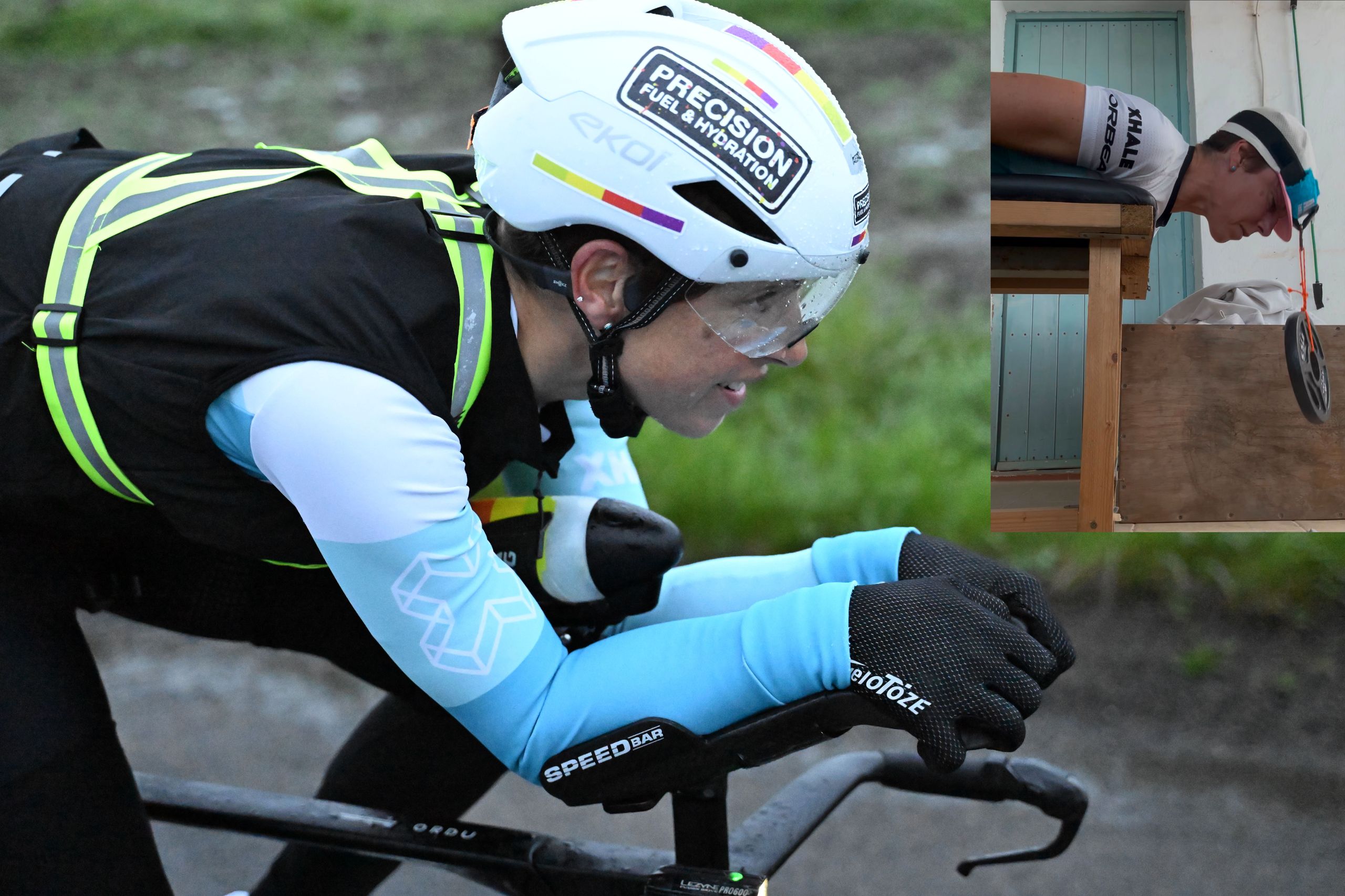 "Trois fois par semaine, pendant six mois, j'ai suspendu des poids à ma tête pour renforcer mon cou", l'agonie et l'extase d'établir un record du monde de cyclisme.